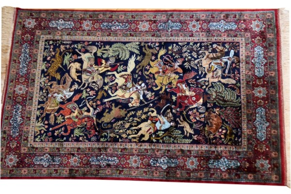 PERSER Wolle mit Seide, Jagdmotiv