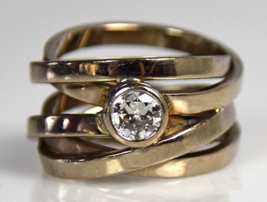 DIAMANTRING Altschliffdiamant um 0,6ct DIAMANTRING Altschliffdiamant um 0,6ct