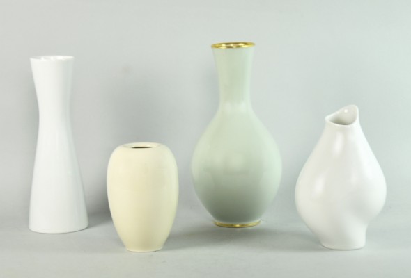 VIER VASEN Rosenthal darunter 